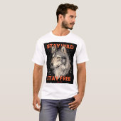 オオカミ Tシャツ (正面フル)