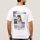 オオカミ Tシャツ (裏面)