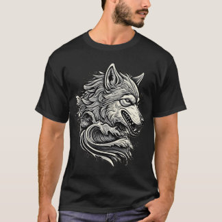 オオカミ Tシャツ