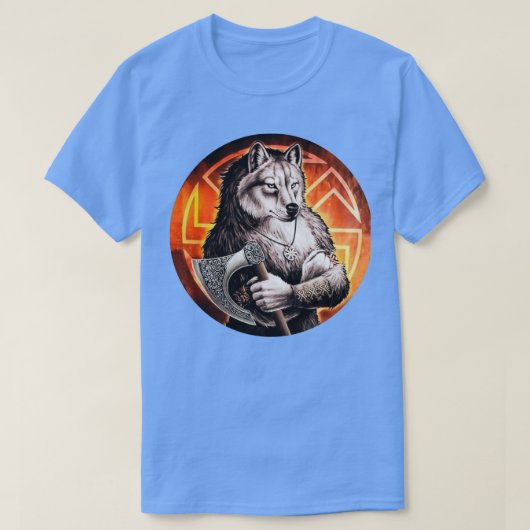 オオカミ Tシャツ (デザイン正面)