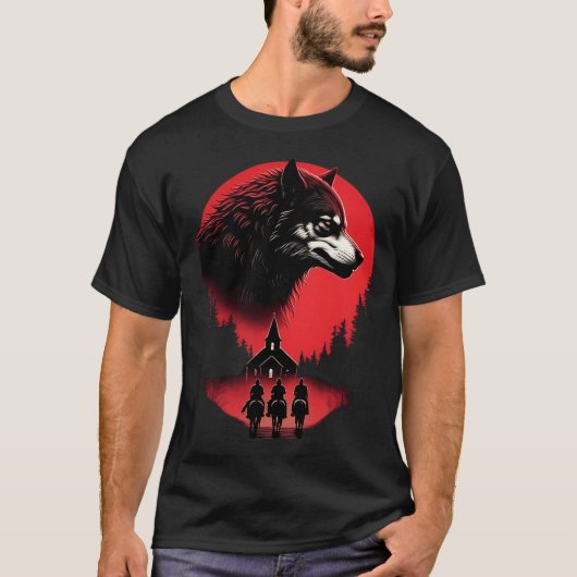 オオカミ Tシャツ (正面)