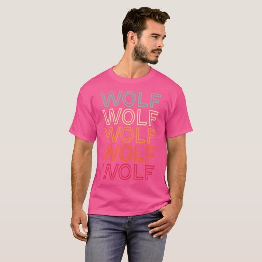 オオカミ Tシャツ (正面フル)
