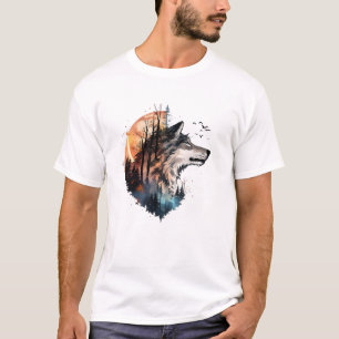 オオカミ Tシャツ