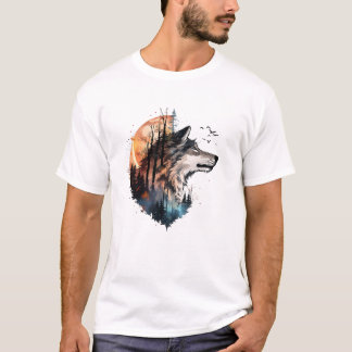オオカミ Tシャツ