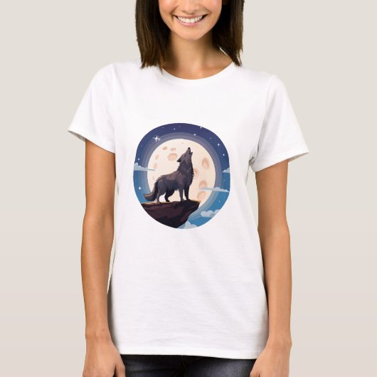 オオカミ Tシャツ (正面)