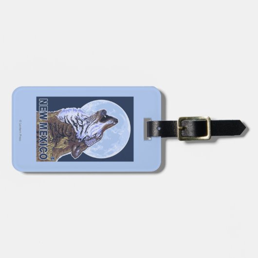 オオカミHowlingNewメキシコ ラゲッジタグ (正面横)