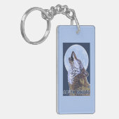 オオカミHowlingSouthダコタ キーホルダー (正面左)