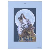 オオカミHowlingUtah クリップボード (裏面)