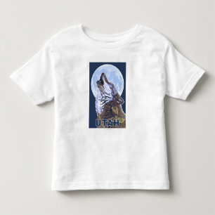 オオカミHowlingUtah トドラーTシャツ