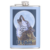 オオカミHowlingUtah フラスク (正面)