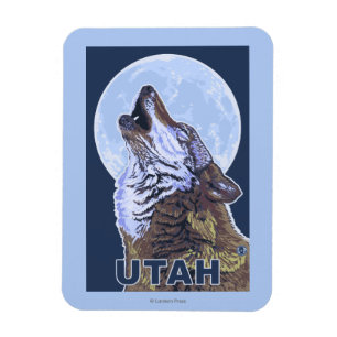 オオカミHowlingUtah マグネット