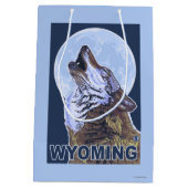 オオカミHowlingWyoming ミディアムペーパーバッグ (裏面)