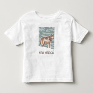 オオカミStandingNewメキシコ トドラーTシャツ