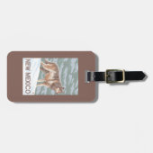 オオカミStandingNewメキシコ ラゲッジタグ (正面横)