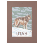 オオカミStandingUtah クリップボード (裏面)