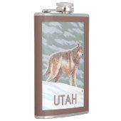 オオカミStandingUtah フラスク (右)