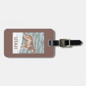 オオカミStandingUtah ラゲッジタグ (正面横)