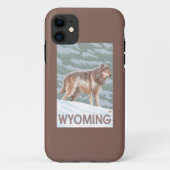 オオカミStandingWyoming Case-Mate iPhoneケース (裏面)