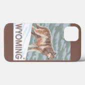 オオカミStandingWyoming Case-Mate iPhoneケース (裏面 (横))