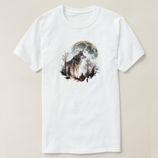 オオカミTシャツ Tシャツ (デザイン正面)