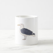 オオカモメの鳥の種の芸術 コーヒーマグカップ (中央)