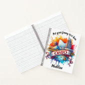 オオカラフル芸術的ハイオのスカイラインの表現 ノートブック (内部)