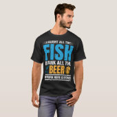 オオクチハス Queensland フラグ 1 Tシャツ (正面フル)