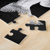 オオクチバスの魚 ジグソーパズル (側面)