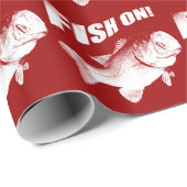 オオクチバスの魚 ラッピングペーパー (ロールコーナー)