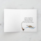 オオクチバスを握っている父の日人 カード (内部)