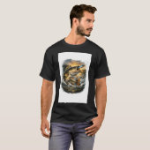 オオクチバス釣りイラスト Tシャツ (正面フル)