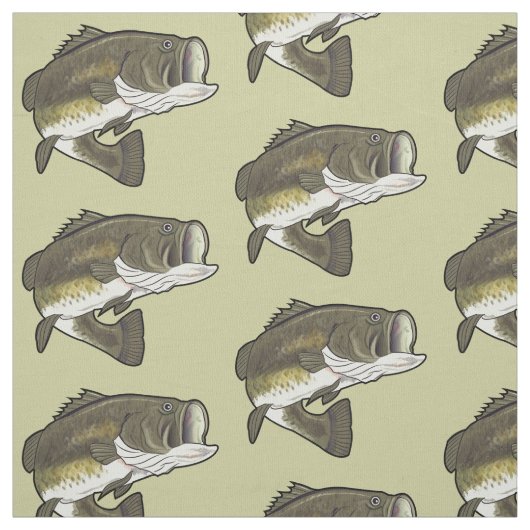 オオクチバス ファブリック (見本)