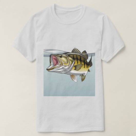 オオクチバス Tシャツ (デザイン正面)