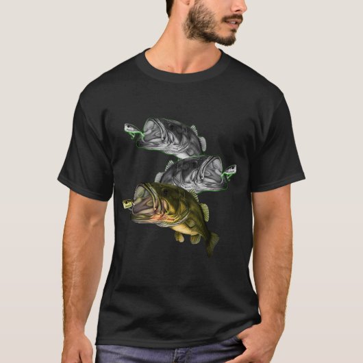 オオクチバス Tシャツ (正面)