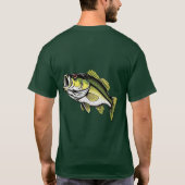 オオクチバスTシャツ Tシャツ (裏面)