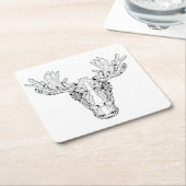 オオシカのインスパイア スクエアペーパーコースター (アングル)