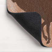 オオシカのエンボス革 マウスパッド (コーナー)