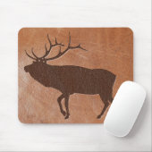 オオシカのエンボス革 マウスパッド (マウス)