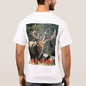 オオシカのビューグル、"野生の呼出し" Tシャツ (裏面)