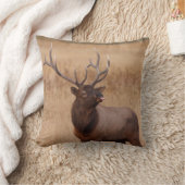 オオシカのラズベリー クッション (ブランケット)