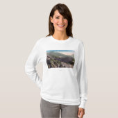 オオシカの入り江橋上のAの記録列車の眺め Tシャツ (正面フル)