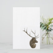 オオシカの木びき台の文房具 便箋 (スタンド正面)