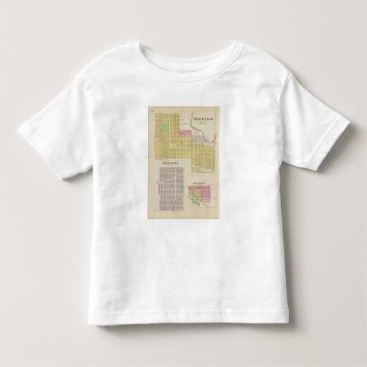 オオシカの滝、Longtonのカシの谷、カンザス トドラーTシャツ (正面)