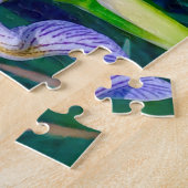 オオシカの角のアイリス分野のパズル ジグソーパズル (側面)