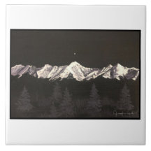 オオシカの角山のタイル