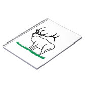 オオシカの輪郭 ノートブック (左側)