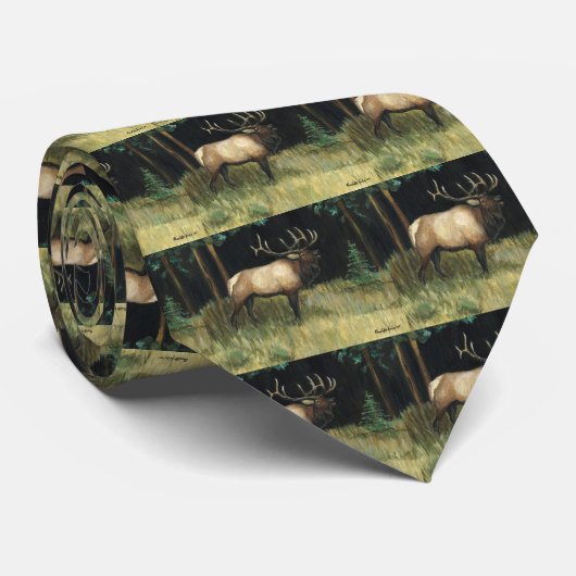 オオシカの首のタイ ネクタイ (ロール)