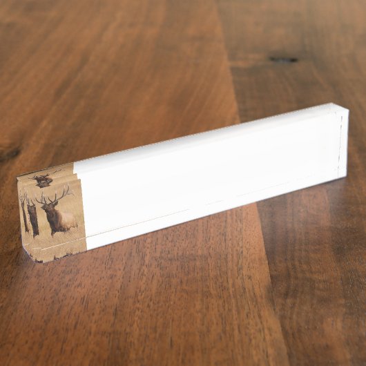 オオシカ充満 デスクネームプレート (側面)