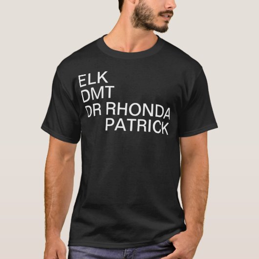 オオシカ、DMTのRHONDAパトリック|先生の白い文字 Tシャツ (正面)