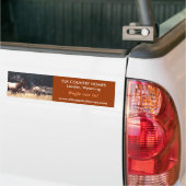 オオシカ、www.elkcountryhomes.comのオオシカ… -カスタマイズ バンパーステッカー (トラック上)